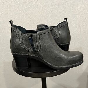 Dansko Charcoal Ankle Booties